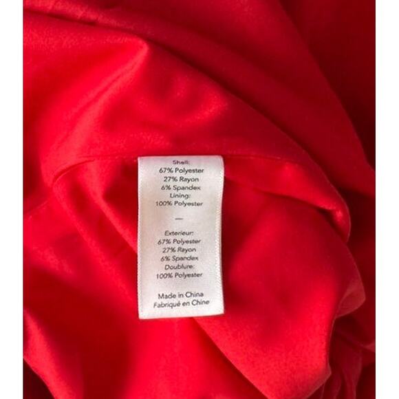Likely Off Shoulder Red Bodycon Gown Dress Women’s-10 | Elegant/Formal Evening - Picture 5 of 10